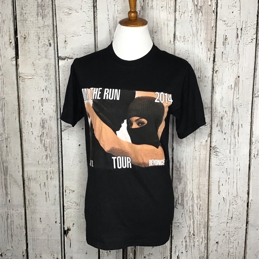 Beyonce Jay Z On The Run Tour‎ 2014 Black T Shirt Size S